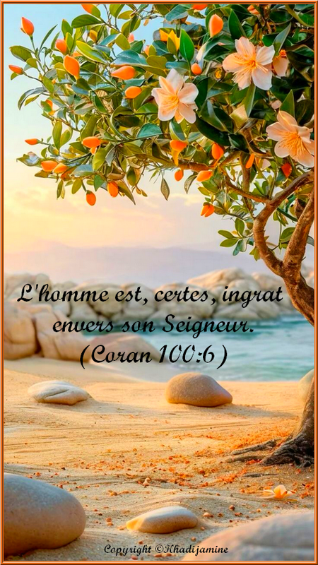 L'homme est, certes, ingrat envers son Seigneur