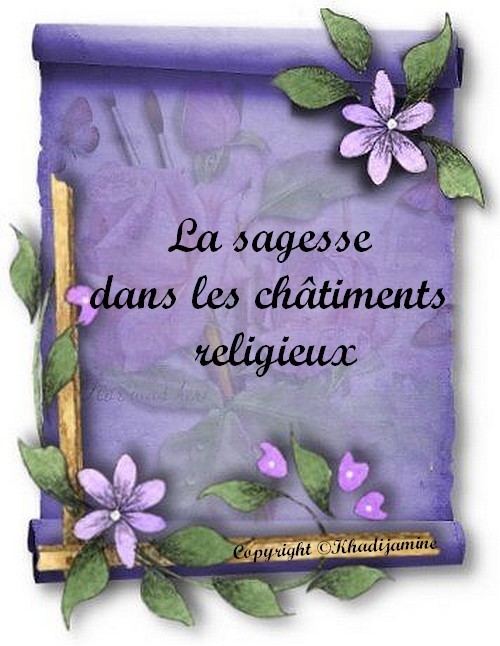 La sagesse dans les châtiments religieux  1/6