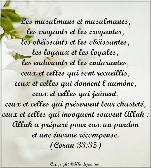 Exégèse de la sourate 33 du verset 35