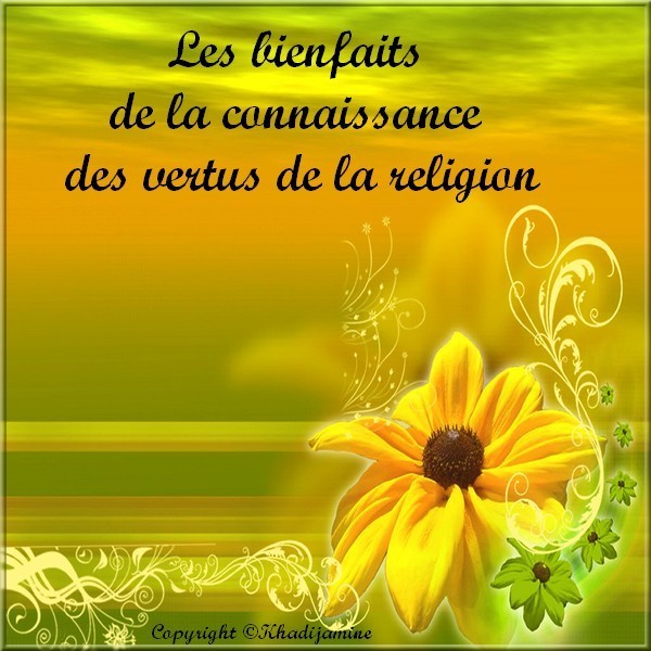 Les bienfaits de la connaissance des vertus de la religion