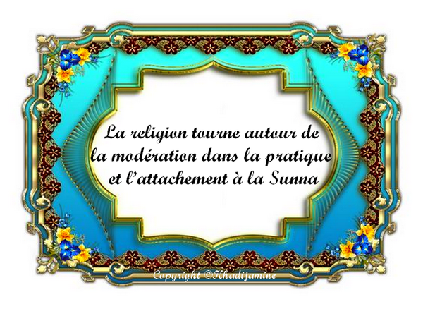 La religion tourne autour de la modération 