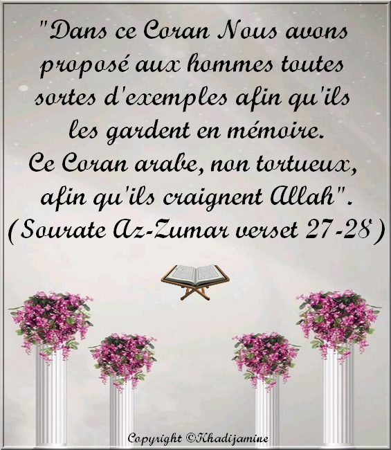 Commentaire De La Sourate Az Zumar Versets 27 31