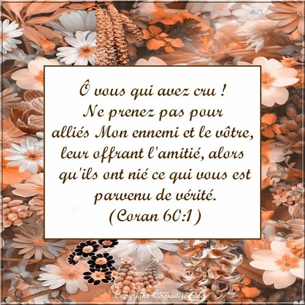 Exégèse De La Sourate 60 Des Versets 1-3 2/2