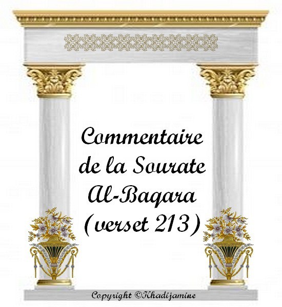 Commentaire De La Sourate Al-Baqara (verset 213)