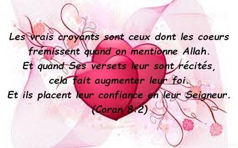 coran ceux croyants vrais coeurs