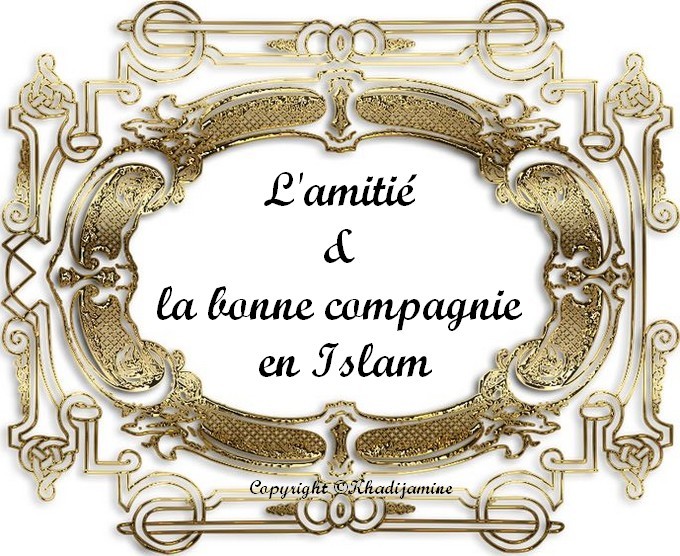 L amiti Et La Bonne Compagnie En Islam
